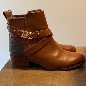 Michael Kors Tan and Blue Ankle Booties